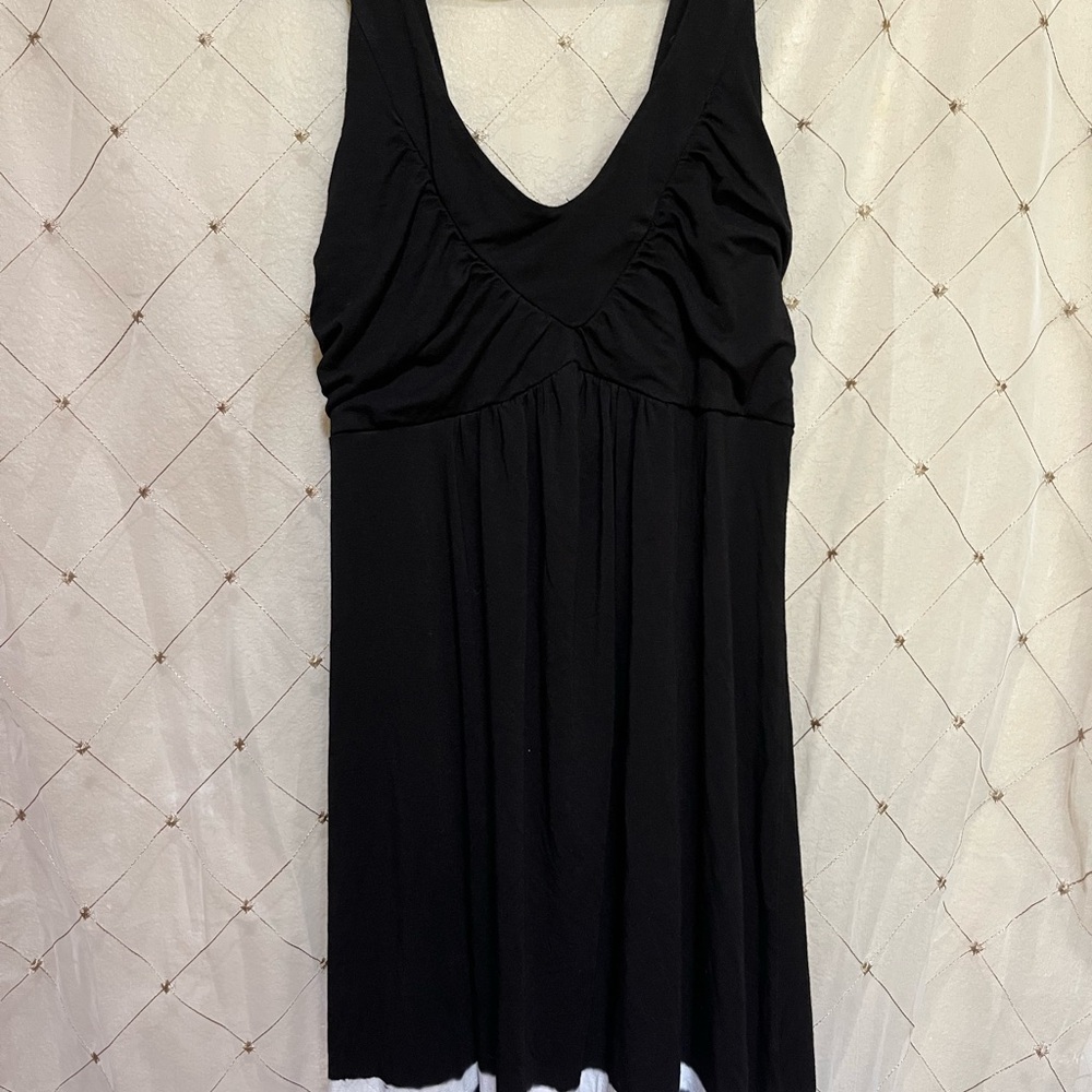 Boston Proper Black Midi Dress